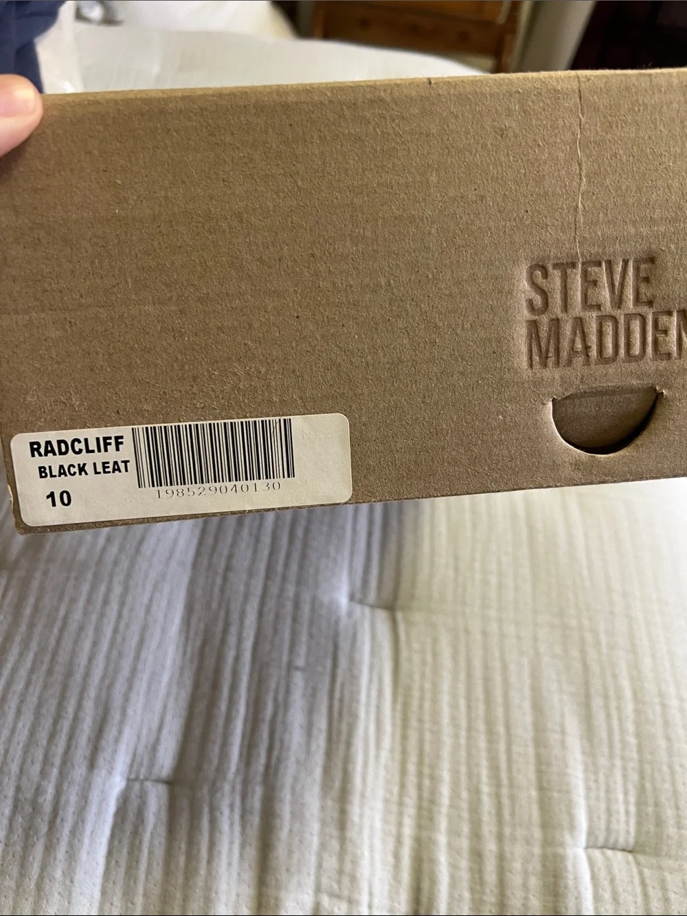Steve Madden Radcliff black leather loafer mismatch sizes